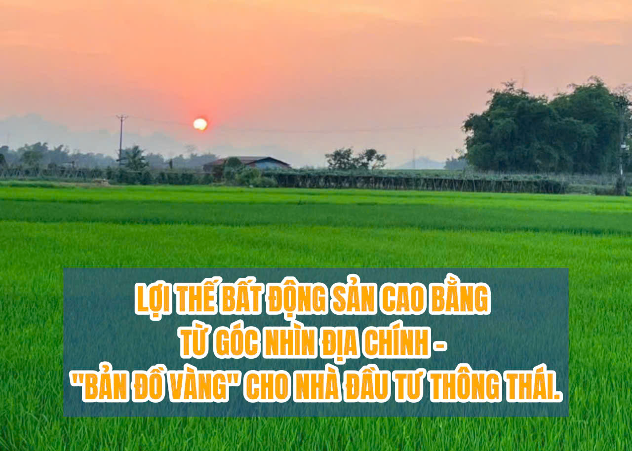 LỢI THẾ BẤT ĐỘNG SẢN CAO BẰNG TỪ GÓC NHÌN ĐỊA CHÍNH – “BẢN ĐỒ VÀNG” CHO NHÀ ĐẦU TƯ THÔNG THÁI.
