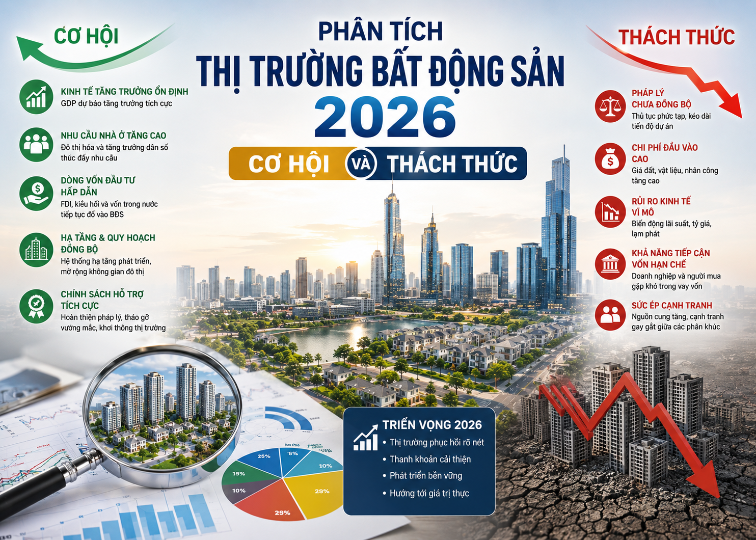 Phân tích thị trường bất động sản 2026: Cơ hội và thách thức