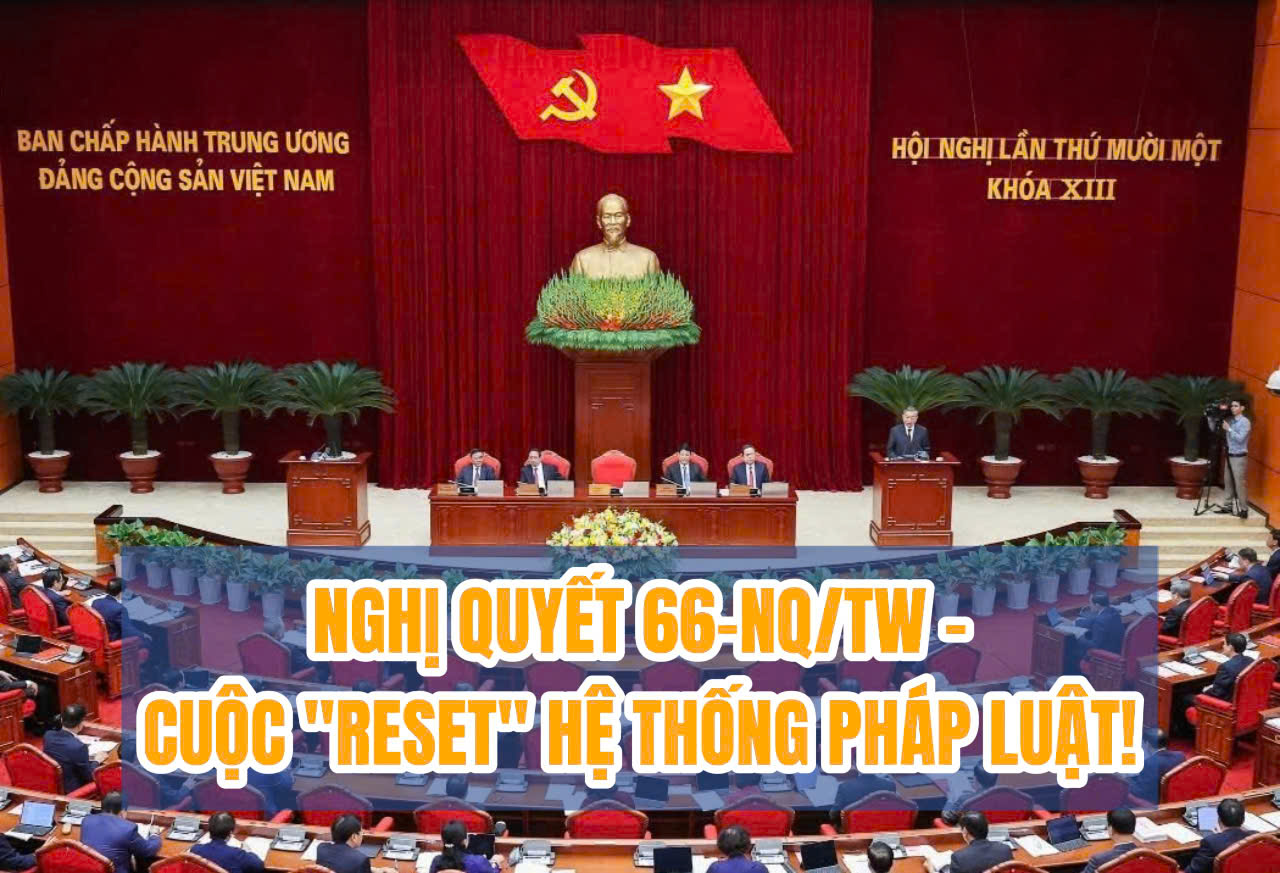 "MẬT MÃ" NGHỊ QUYẾT 66-NQ/TW – CUỘC “RESET” HỆ THỐNG PHÁP LUẬT!